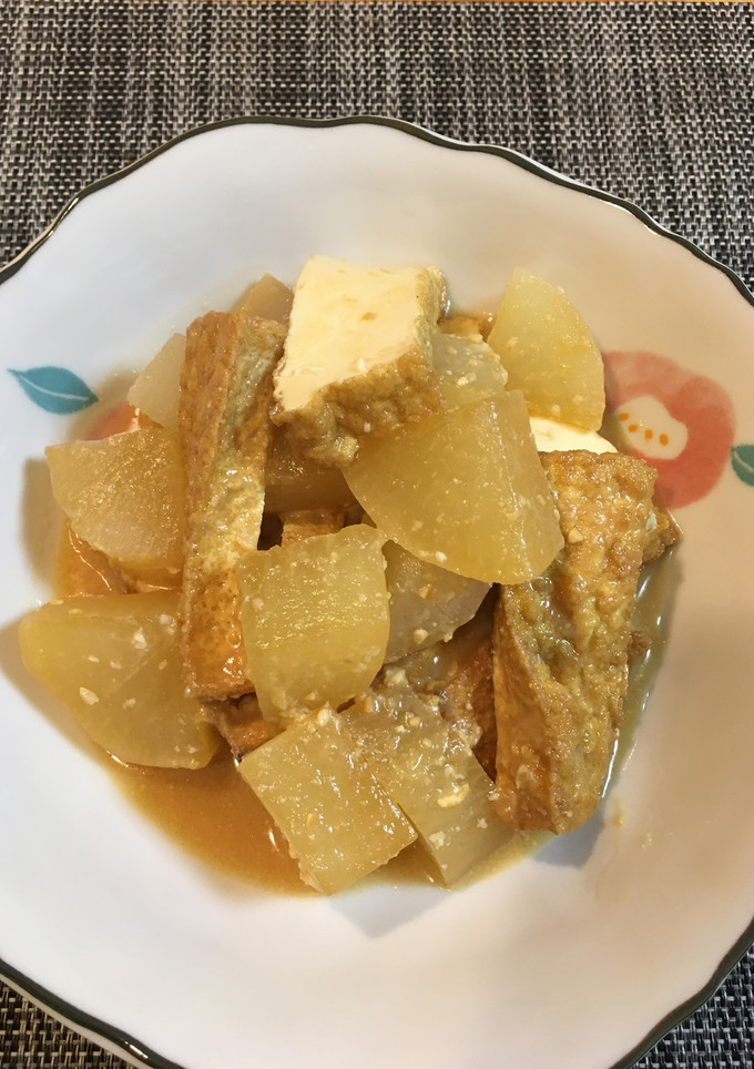 大根と厚揚げの甘味噌煮　味噌と砂糖のみ-レシピのメイン写真