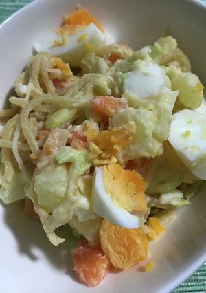 ポテトパスタサラダ-レシピのメイン写真
