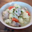 カリフラワーと鶏肉の豆乳クリーム煮