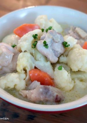 カリフラワーと鶏肉の豆乳クリーム煮-レシピのメイン写真