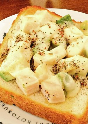 アボカドチキントースト-レシピのメイン写真