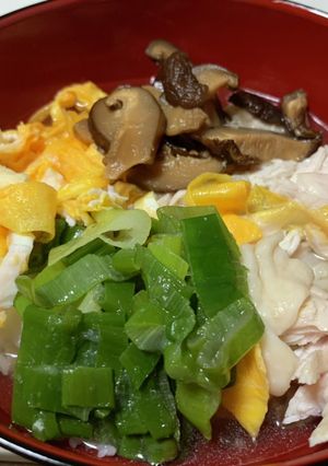 出汁で食べる鶏飯-レシピのメイン写真
