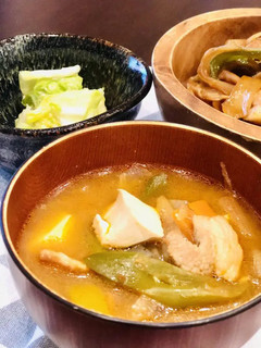 豚キムチみそ汁-レシピのメイン写真