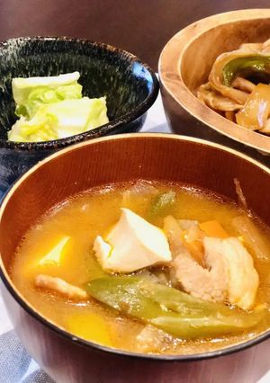 豚キムチみそ汁-レシピのメイン写真