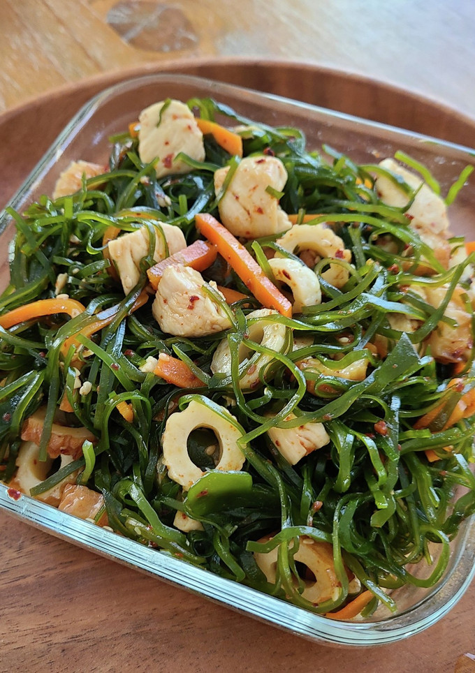 切り昆布の煮物　ピリ辛　韓国風　炒め煮-レシピのメイン写真