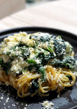 リコッタチーズとほうれん草のパスタ-レシピのメイン写真