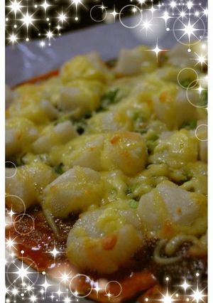 練りこみ薄焼き餅ピザ（３）-レシピのメイン写真