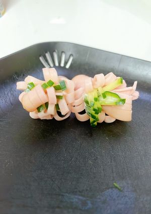 ハムときゅうりのお花-レシピのメイン写真