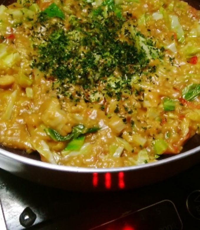 フライパンもんじゃ焼き-レシピのメイン写真