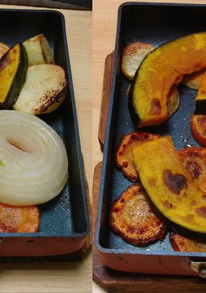 じゃが芋、人参、玉葱、かぼちゃで焼き野菜-レシピのメイン写真