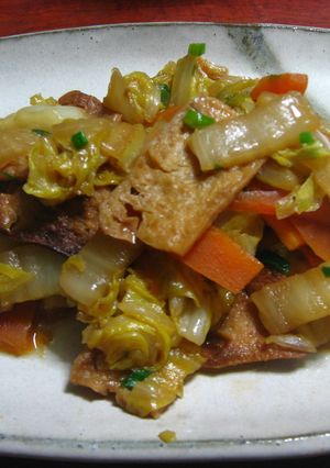 ご飯がススム、豆腐のヘルーシー白菜炒め-レシピのメイン写真