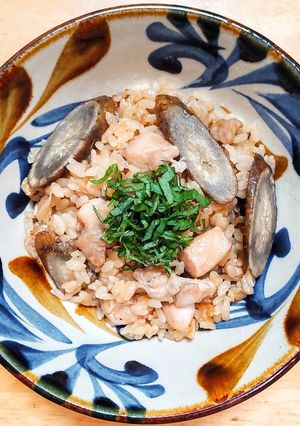 鶏肉とゴボウの炊き込みご飯-レシピのメイン写真