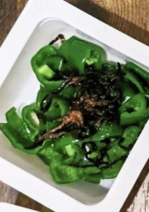 ピーマンと塩昆布(ざっくりレシピ)-レシピのメイン写真