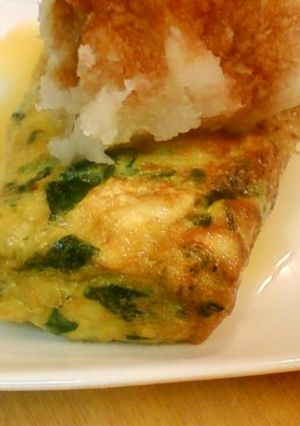 朝ごはん☆甘い卵焼きほうれん草入り-レシピのメイン写真