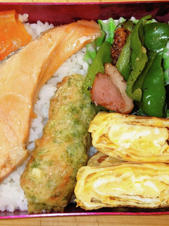 鮭 ちくわ磯辺揚げ 弁当-レシピのメイン写真