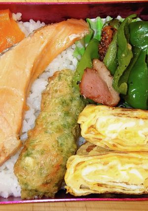 鮭　ちくわ磯辺揚げ　弁当-レシピのメイン写真