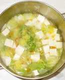 豆腐白菜スープ♪簡単ストレス解消に薬膳