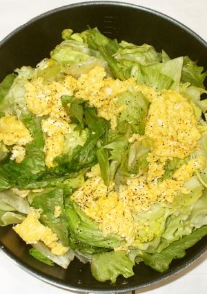 チシャ・レタス卵炒め♪簡単糖尿病に薬膳-レシピのメイン写真