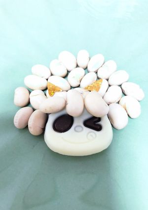 節分豆かぶってみたさくさくぱんだ盛り付け-レシピのメイン写真