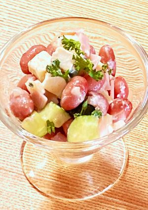 金時豆とクリームチーズのサラダ-レシピのメイン写真