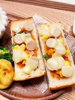 1歳・幼児食|ピザトースト-レシピのメイン写真