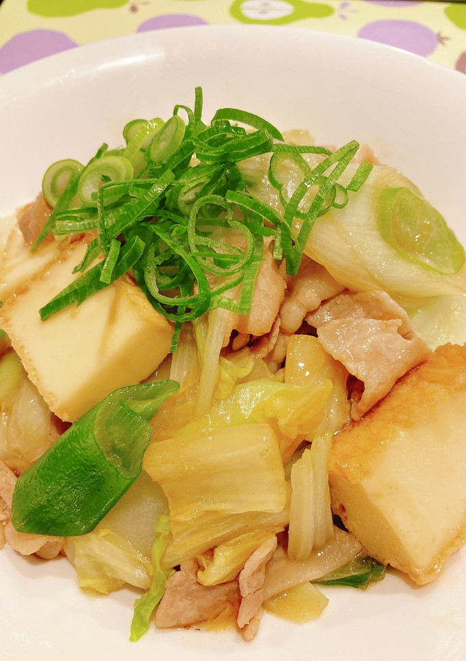 豚バラ白菜と厚揚げのうま煮-レシピのメイン写真