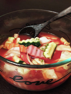 朝の5分で出来るトマトジューススープ-レシピのメイン写真