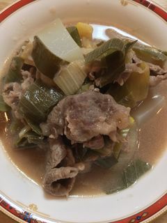 「下仁田ねぎ」と牛肉のゆず煮-レシピのメイン写真
