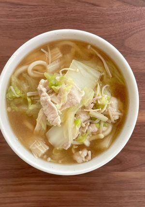 冷凍うどんで簡単！生姜香る肉うどん-レシピのメイン写真