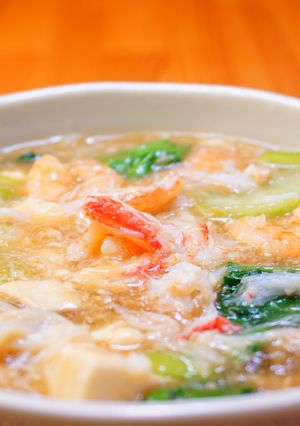 毛ガニと絹ごし豆腐のあんかけ-レシピのメイン写真
