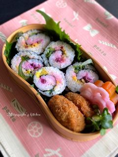 今日のお弁当3覚書 お漬物で海苔巻風-レシピのメイン写真