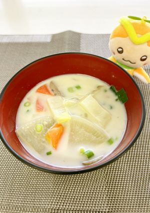 根菜のミルク味噌汁-レシピのメイン写真