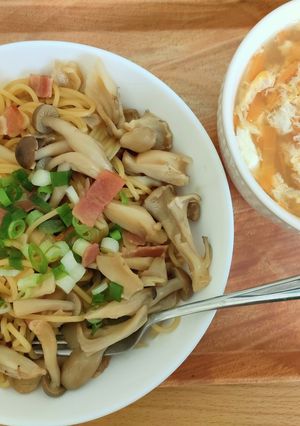 ワンポットのきのこパスタ-レシピのメイン写真