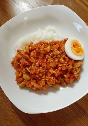塩こうじの大豆＆トマト豚肉キーマカレー-レシピのメイン写真
