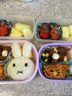 キャラ弁 * ミッフィー-レシピのメイン写真