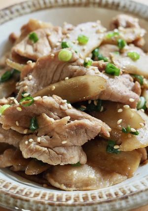 豚肉とごぼうのオイスターソース炒め-レシピのメイン写真