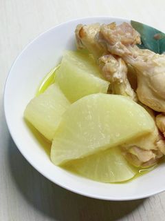 大根と鶏手羽のにんにく塩麹煮-レシピのメイン写真
