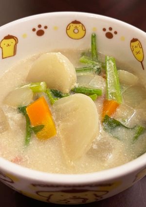 かぶの豆乳スープ-レシピのメイン写真