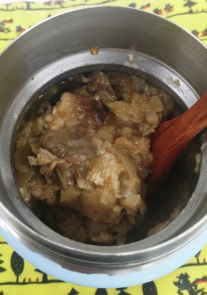 牛丼もどきのオートミール粥-レシピのメイン写真