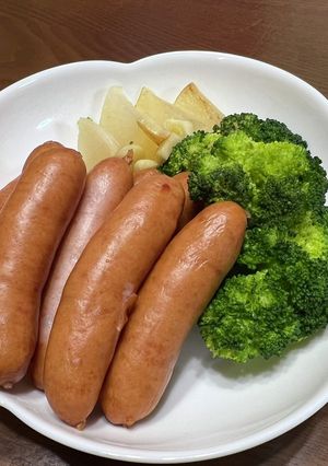 【ワンパン】付け合わせ温野菜-レシピのメイン写真