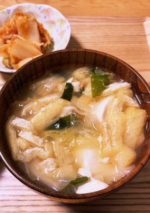 キムチみそ汁-レシピのメイン写真