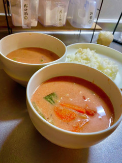 トマト缶で!美肌トマト豆乳スープ-レシピのメイン写真
