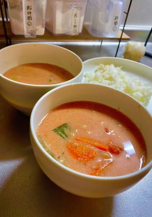 トマト缶で！美肌トマト豆乳スープ-レシピのメイン写真