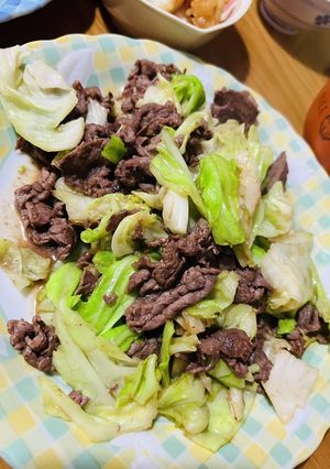 牛肉とキャベツだけの簡単味噌炒め-レシピのメイン写真
