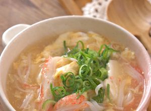 とろみつき！かに玉豆腐の中華風スープ-レシピのメイン写真