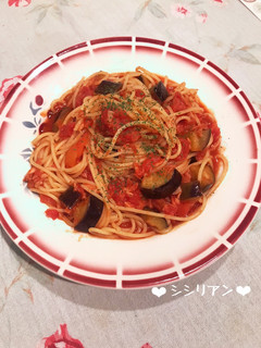 なすとツナのパスタ♡シシリアン-レシピのメイン写真