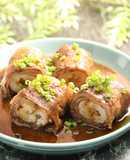 簡単！きりたんぽの肉巻きおにぎり