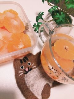ホットみかん(みかんシロップ)-レシピのメイン写真