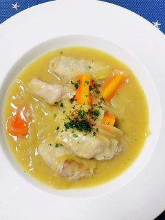 りんごの豚肉巻き煮込み-レシピのメイン写真