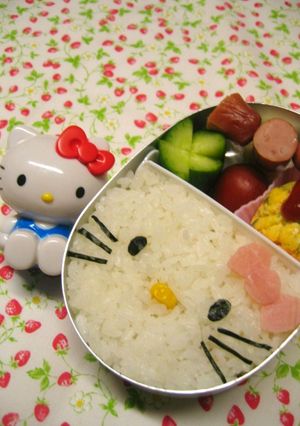 どアップ弁当！キティちゃんバージョン✿-レシピのメイン写真